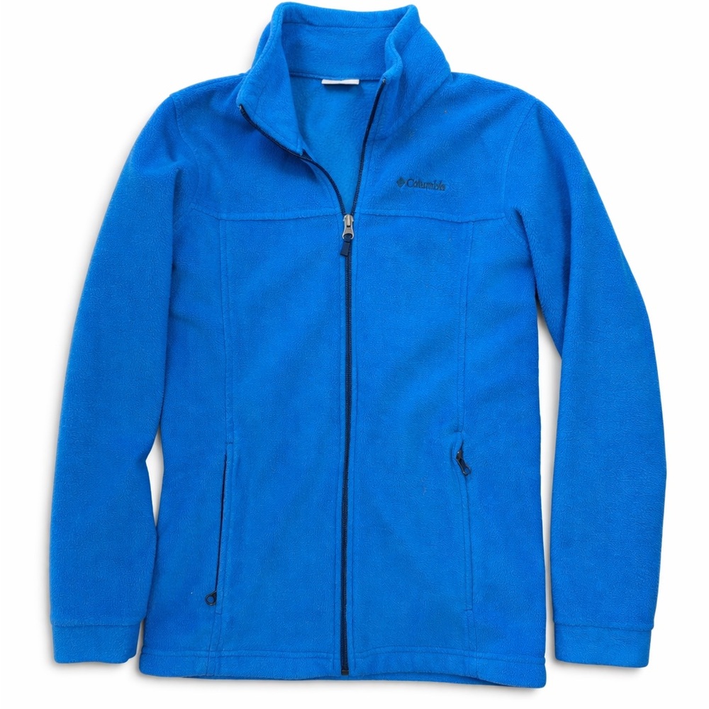 Columbia Youth Large (YL) Blue Fleece Jacket Full Zip